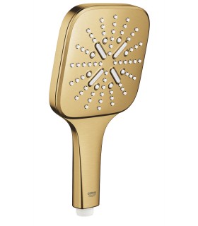 Grohe Rainshower SmartActive 130 Cube Chuveiro de mão 3 jatos Escovado cool sunrise (Ouro escovado) (26582GN0)