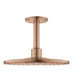 Conjunto de chuveiro de teto Grohe Rainshower SmartActive 310 com braço de 142 mm, 2 jatos escovado warm sunset (cobre escovado)