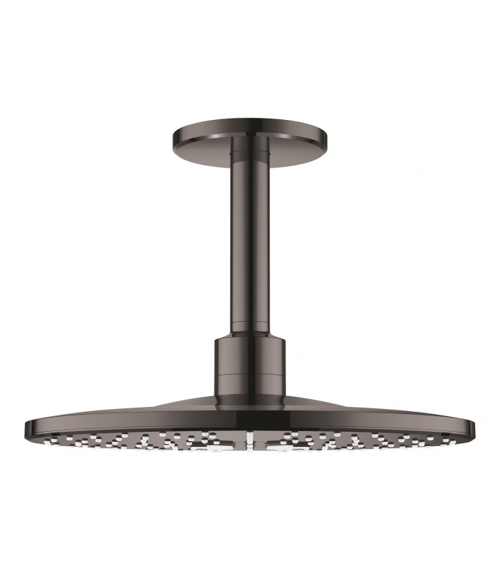Compra online Conjunto de chuveiro de teto Grohe Rainshower SmartActive 310 com braço de 142 mm, 2 jatos Grafite duro (Grafite brilhante) (264 en oferta al mejor precio