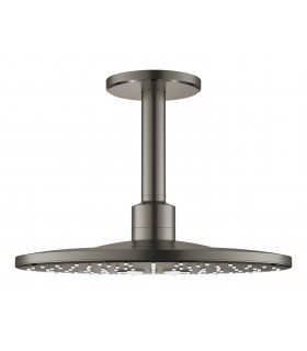Grohe Rainshower SmartActive 310 Conjunto de chuveiro de teto com braço de 142 mm, 2 jatos Grafite duro escovado