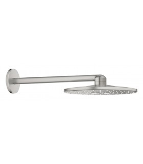 Conjunto de chuveiro de parede Grohe Rainshower SmartActive 310 430 mm, 2 jatos Supersteel (26475DC0)