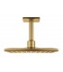 Conjunto de chuveiro de teto Grohe Rainshower SmartActive 310 Cube com braço de 142 mm, 2 jatos, escovado, cool sunrise (dourado