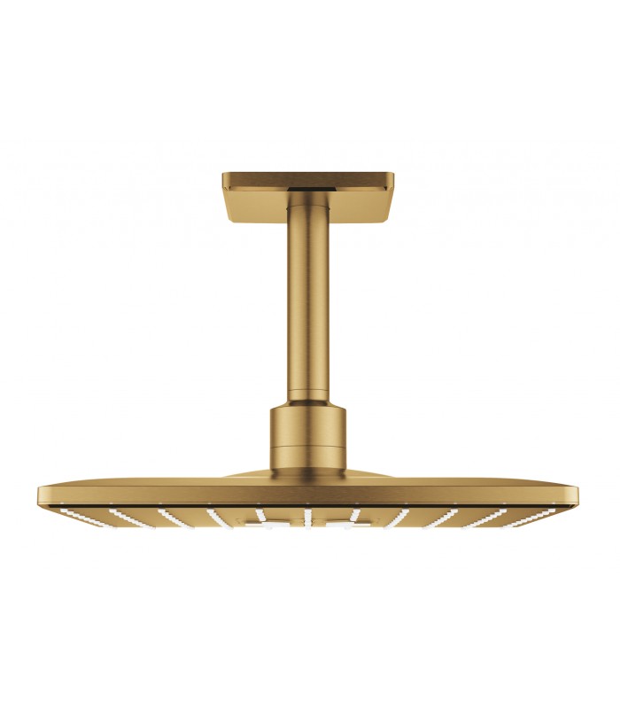 Compra online Grohe Rainshower SmartActive 310 Cube Conjunto de ducha de techo con brazo 142 mm, 2 chorros Brushed cool sunrise (Oro cepillado en oferta al mejor precio
