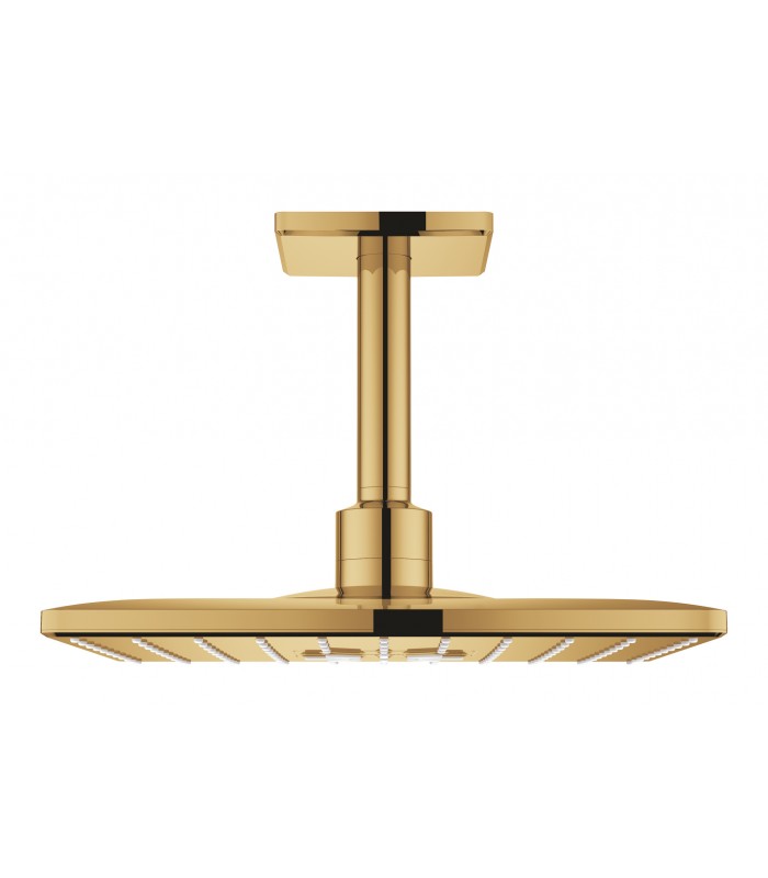 Compra online Grohe Rainshower SmartActive 310 Cube Conjunto de ducha de techo con brazo 142 mm, 2 chorros Cool sunrise (Oro brillo) (26481GL0 en oferta al mejor precio