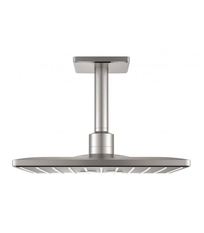 Compra online Conjunto de chuveiro de teto Grohe Rainshower SmartActive 310 Cube com braço de 142 mm, 2 jatos Supersteel (26481DC0) en oferta al mejor precio