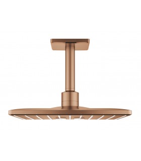 Grohe Rainshower SmartActive 310 Cube Conjunto de ducha de techo con brazo 142 mm, 2 chorros Brushed warm sunset (Cobre cepillad