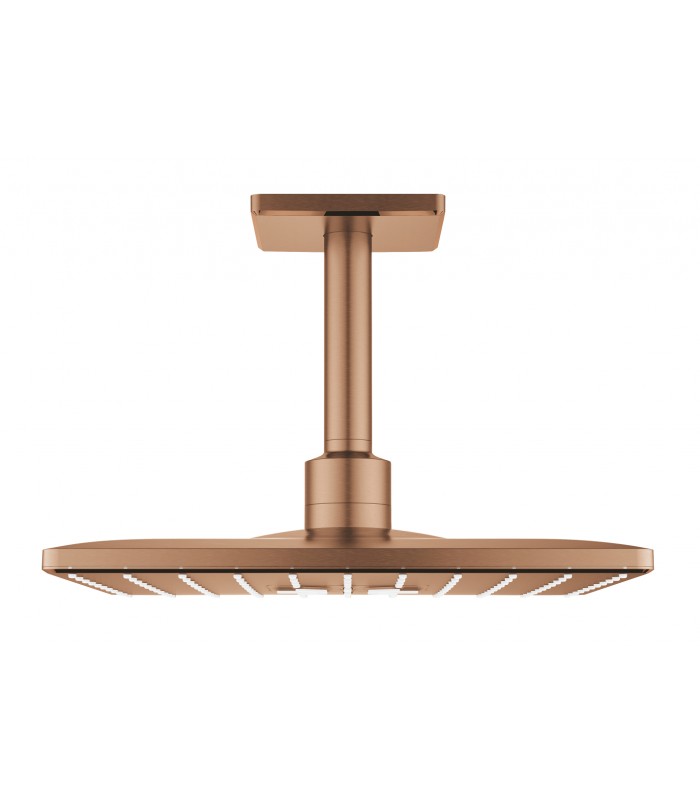 Compra online Grohe Rainshower SmartActive 310 Cube Conjunto de ducha de techo con brazo 142 mm, 2 chorros Brushed warm sunset (Cobre cepillad en oferta al mejor precio