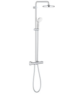 Sistema de chuveiro Grohe Tempesta System 210 com termostato integrado cromado (26811000)