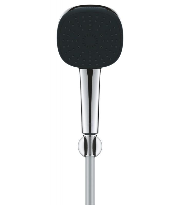 Compra online Conjunto de chuveiro Grohe Vitalio Comfort 110 com suporte para 3 jatos (chuva, jato, massagem) cromado (26945001) en oferta al mejor precio
