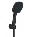 Conjunto de chuveiro Grohe Vitalio Comfort 110 com suporte, 2 jatos (Rain, Jet) Preto mate (263992431)