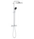 Sistema de chuveiro Grohe Vitalio Comfort 250 com termostato embutido cromado (26696001)