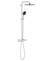Sistema de chuveiro Grohe Vitalio Comfort 250 com termostato embutido cromado (26696001)
