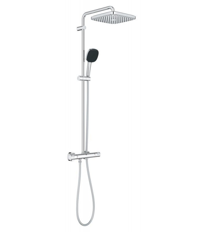 Compra online Sistema de chuveiro Grohe Vitalio Comfort 250 com termostato embutido cromado (26696001) en oferta al mejor precio