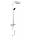 Sistema de chuveiro Grohe Vitalio Comfort 250 com termostato embutido cromado (26696001)