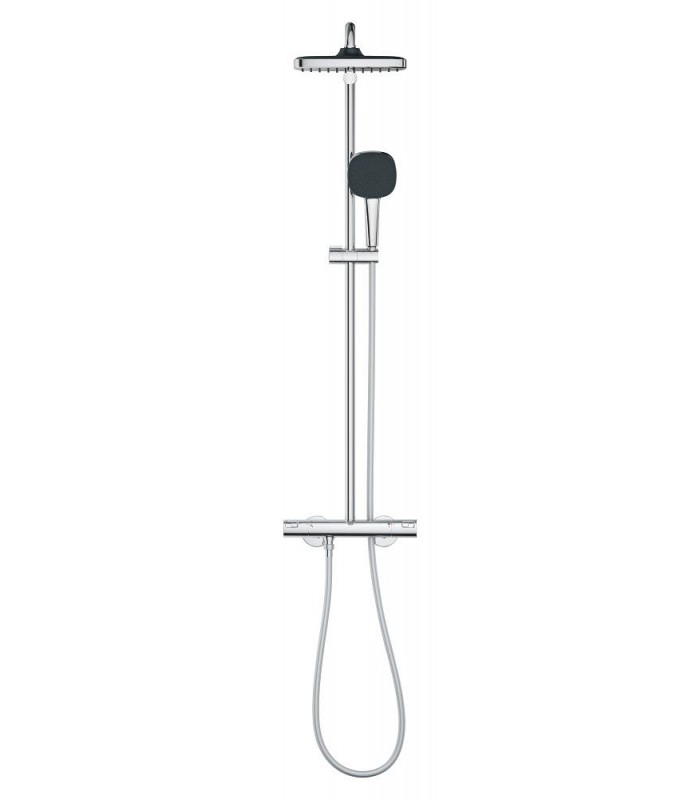 Compra online Sistema de chuveiro Grohe Vitalio Comfort 250 com termostato embutido cromado (26696001) en oferta al mejor precio