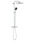 Sistema de chuveiro Grohe Vitalio Comfort 250 com termostato embutido cromado (26697001)
