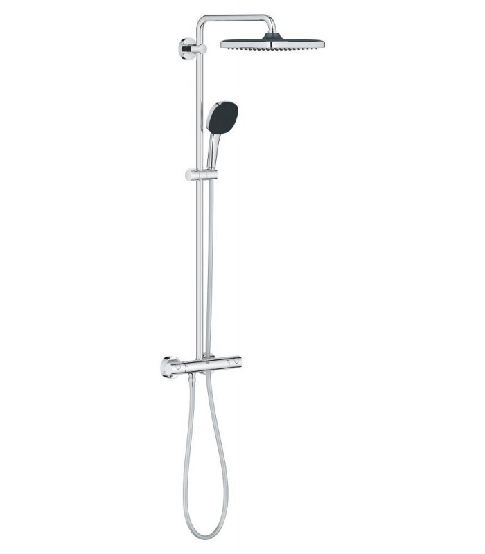Compra online Sistema de chuveiro Grohe Vitalio Comfort 250 com termostato embutido cromado (26697001) en oferta al mejor precio
