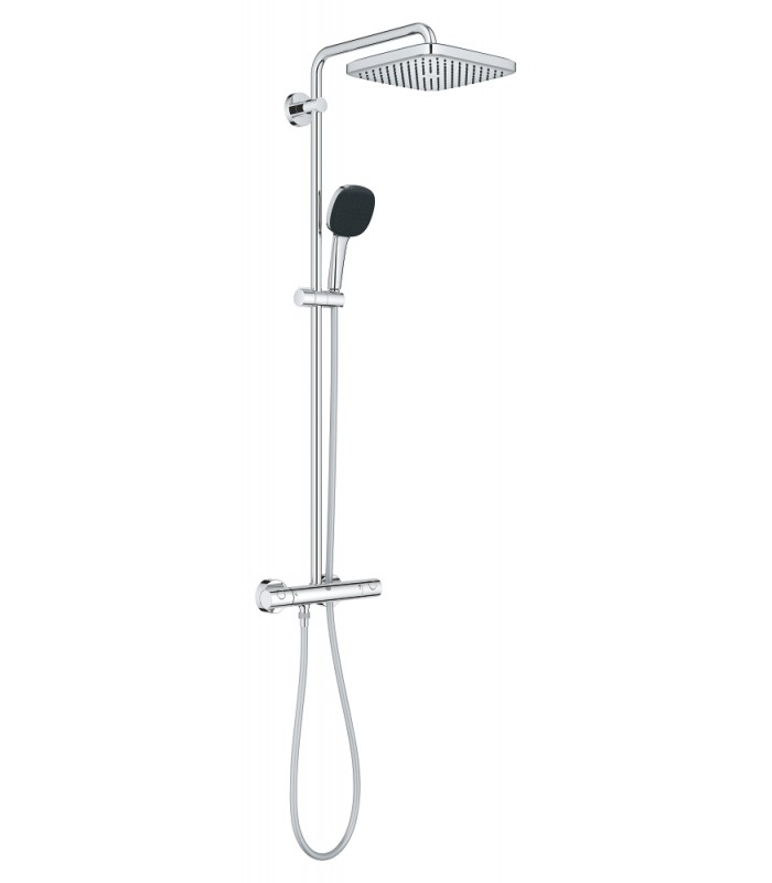 Compra online Sistema de chuveiro Grohe Vitalio Comfort 250 com termostato embutido cromado (26697001) en oferta al mejor precio