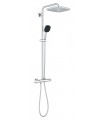 Sistema de chuveiro Grohe Vitalio Comfort 250 com termostato embutido cromado (26697001)
