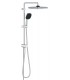 Sistema de chuveiro Grohe Vitalio Comfort 250 com desviador cromado (26698001)