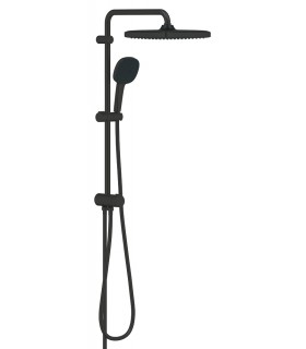 Sistema de chuveiro Grohe Vitalio Comfort 250 com desviador Preto mate (266982431)