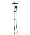 Sistema de chuveiro Grohe Vitalio Comfort 250 com desviador Preto mate (266982431)