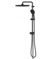 Sistema de chuveiro Grohe Vitalio Comfort 250 com desviador Preto mate (266982431)
