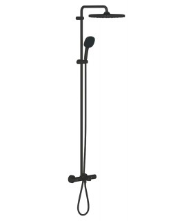 Grohe Vitalio Comfort 250 Sistema de ducha con termostato para baño ducha Negro mate (269842431)