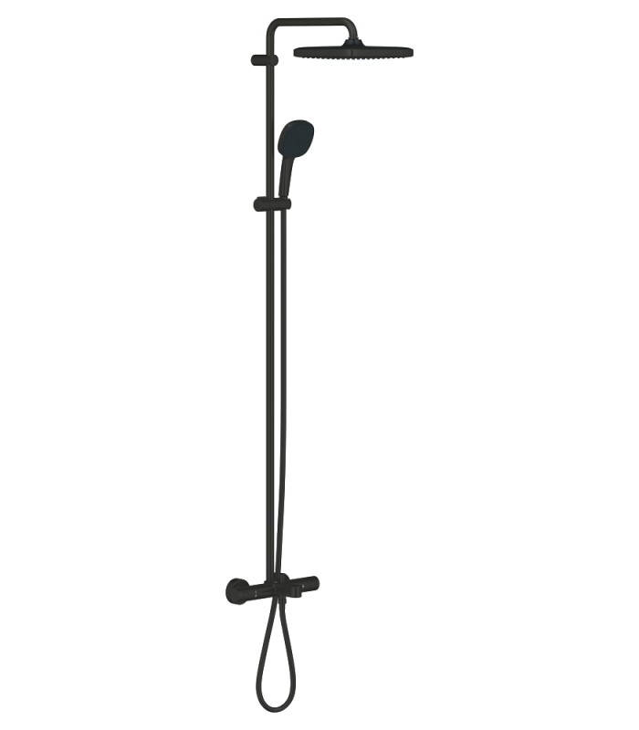 Compra online Grohe Vitalio Comfort 250 Sistema de ducha con termostato para baño ducha Negro mate (269842431) en oferta al mejor precio