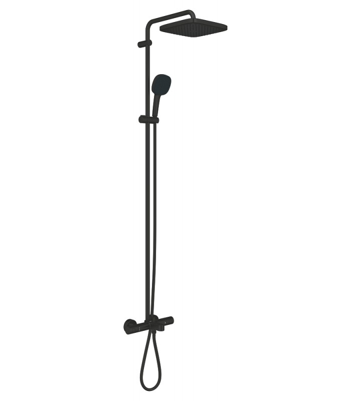 Compra online Grohe Vitalio Comfort 250 Sistema de ducha con termostato para baño ducha Negro mate (269842431) en oferta al mejor precio