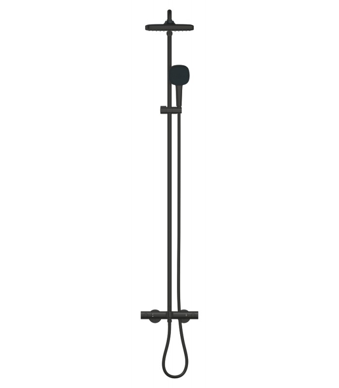 Compra online Grohe Vitalio Comfort 250 Sistema de ducha con termostato para baño ducha Negro mate (269842431) en oferta al mejor precio