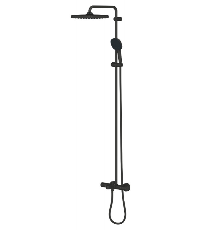 Compra online Grohe Vitalio Comfort 250 Sistema de ducha con termostato para baño ducha Negro mate (269842431) en oferta al mejor precio