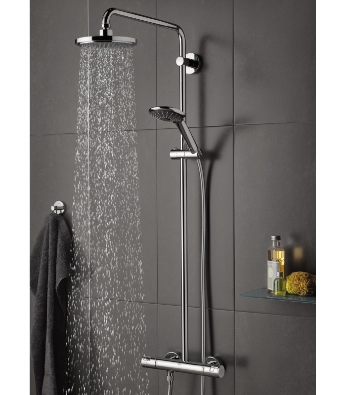 Compra online Grohe Vitalio Joy System 180 Sistema de ducha con termostato incorporado Cromo (27298001) en oferta al mejor precio
