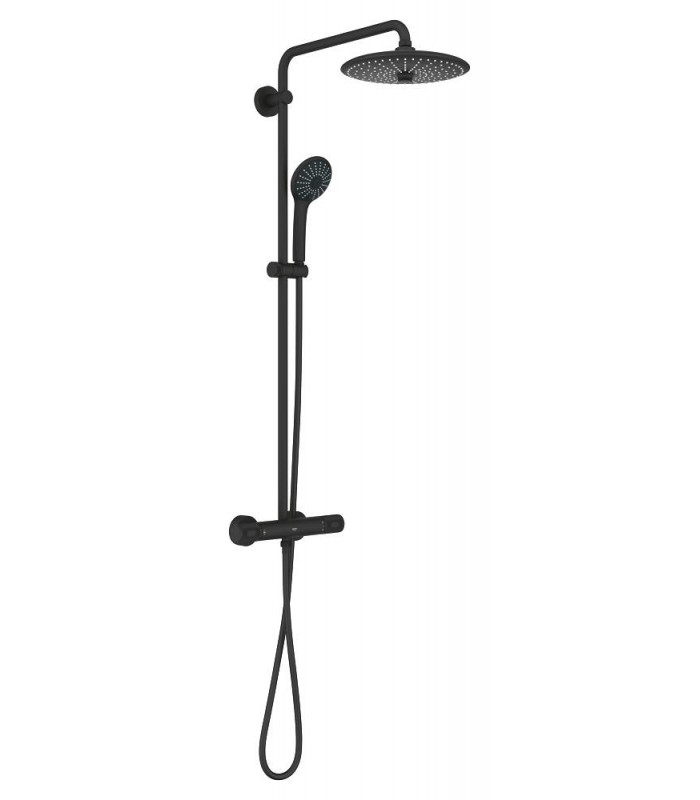 Compra online Grohe Vitalio Joy System 260 Sistema de chuveiro com termostato Phantom black / Matt black (26403KF2) en oferta al mejor precio