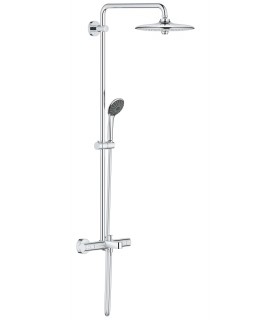 Grohe Vitalio Joy System 260 Sistema de chuveiro com termostato para chuveiro de banheiro cromado (27860001)