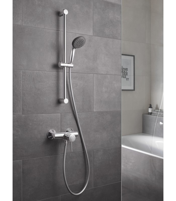 Compra online Conjunto de chuveiro Grohe Vitalio Start 100 com barra 2 jatos cromado (27948000) en oferta al mejor precio