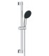 Conjunto de chuveiro Grohe Vitalio Start 110 com barra de 3 jatos (chuva, jato, massagem) cromado (27955001)
