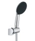 Conjunto de chuveiro Grohe Vitalio Start 110 com suporte 3 jatos (chuva, jato, massagem) cromado (26182001)