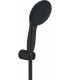 Grohe Vitalio Start 110 Conjunto de ducha con soporte, 2 chorros (Rain, Jet) Negro mate (279502431)