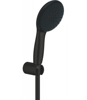 Conjunto de chuveiro Grohe Vitalio Start 110 com suporte, 2 jatos (Rain, Jet) Preto mate (279502431)