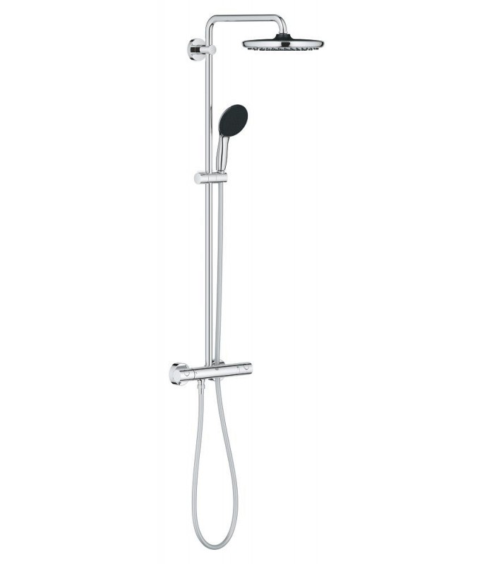 Compra online Grohe Vitalio Start System 250 Sistema de ducha con termostato incorporado Cromo (26678001) en oferta al mejor precio