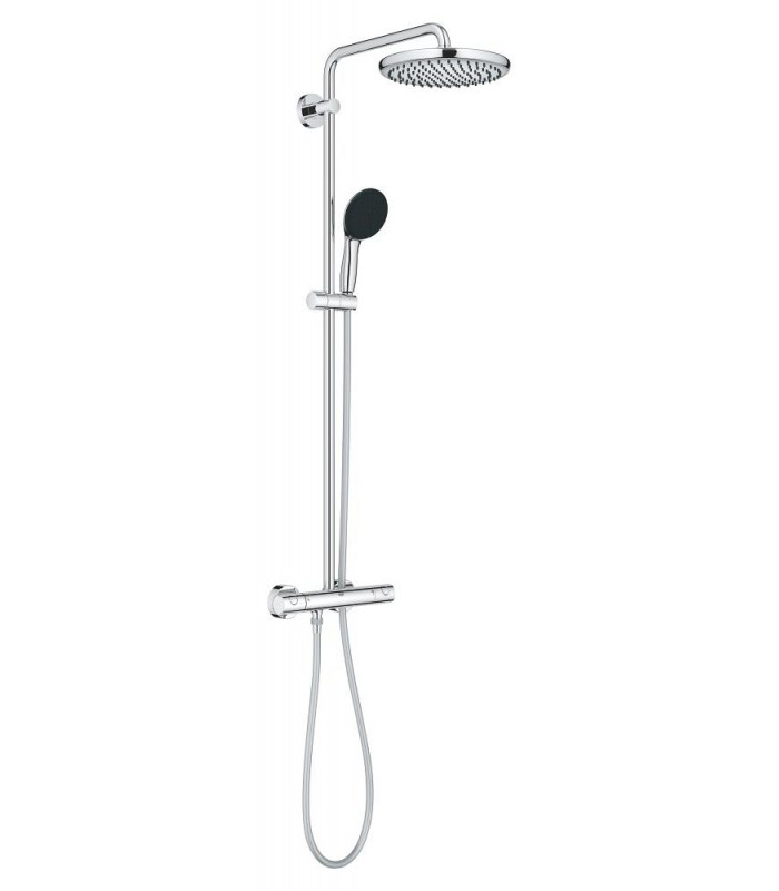 Compra online Grohe Vitalio Start System 250 Sistema de ducha con termostato incorporado Cromo (26678001) en oferta al mejor precio