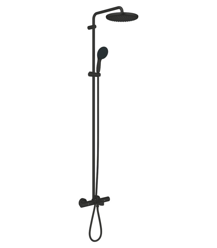 Compra online Grohe Vitalio Start System 250 Sistema de ducha con termostato para baño ducha Negro mate (269882431) en oferta al mejor precio