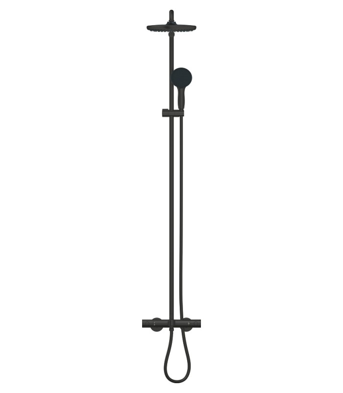 Compra online Grohe Vitalio Start System 250 Sistema de ducha con termostato para baño ducha Negro mate (269882431) en oferta al mejor precio
