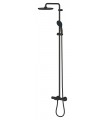 Grohe Vitalio Start System 250 Sistema de chuveiro com termostato para chuveiro de banheiro preto fosco (269882431)
