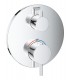 Misturador termostático de chuveiro Grohe Atrio para 2 saídas com corte e desviador integrados Cromado (24135003)