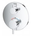 Misturador termostático de chuveiro Grohe Atrio para 2 saídas com corte e desviador integrados Cromado (24135003)