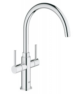 Grohe Batería de fregadero de 1/2" Cromo (30190000)