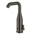 Grohe Essence E Mezclador de lavabo electrónico 1/2" Tamaño Mcon mezclador y limitador ajustable de temperatura Brushed hard gr