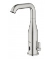 Grohe Essence E Mezclador de lavabo electrónico 1/2" Tamaño Mcon mezclador y limitador ajustable de temperatura Supersteel (364